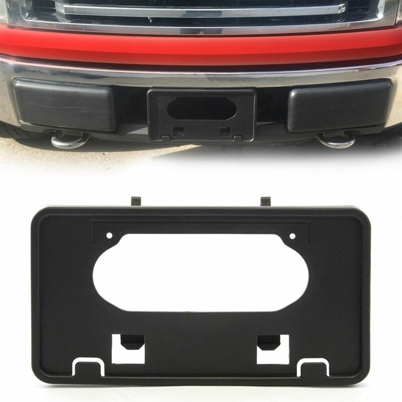 Soporte de montaje de matrícula de parachoques delantero para Ford F150