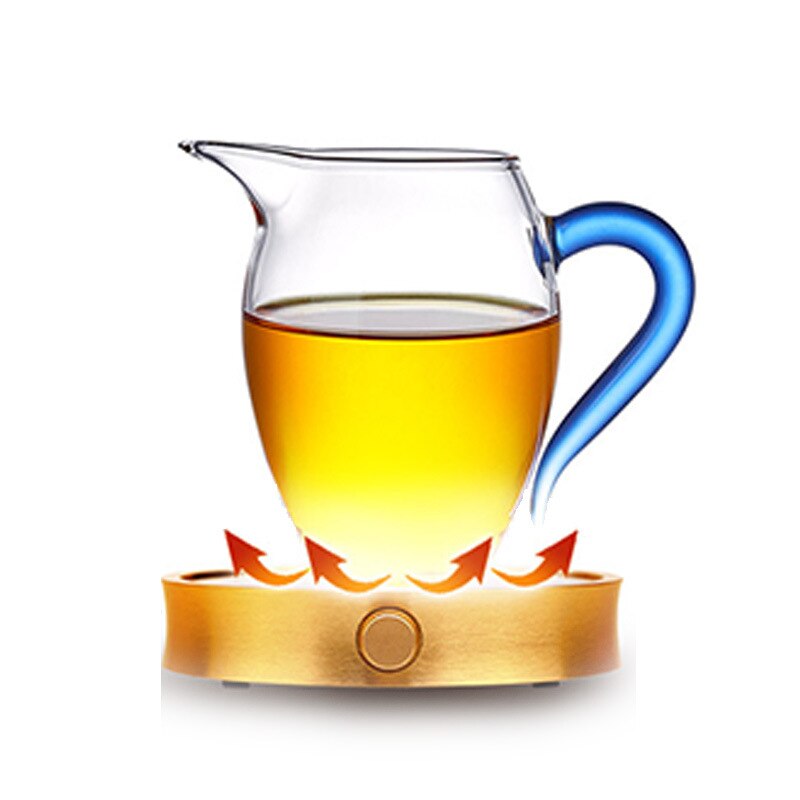 Verdickt glas messe tasse wärme-beständig Tee Separator Farbe gürtel griff Tee Haikungfu glas Tee zeremonie Tee-einstellen zubehör