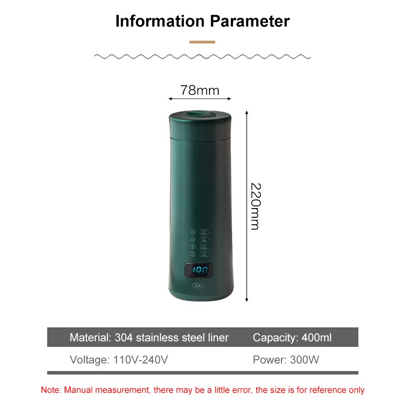 Thermische Isolierung Wasserkocher Temperatur Kontrolle Clever Heißer Wasser Heizung Flasche Kaffee Kessel Reise Tragbare Tee Topf Tasse