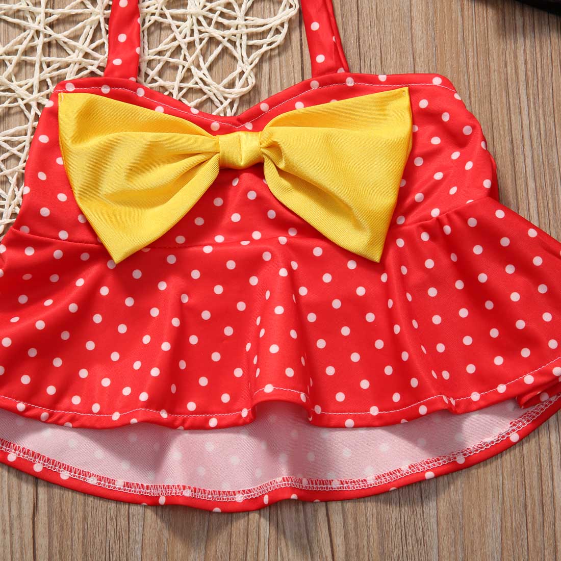 3Pcs Peuter Baby Meisjes Kids Dot Badpak Badmode Baby Girl 'S Zomer Feestdagen Badpak Tankini Bikini Sets