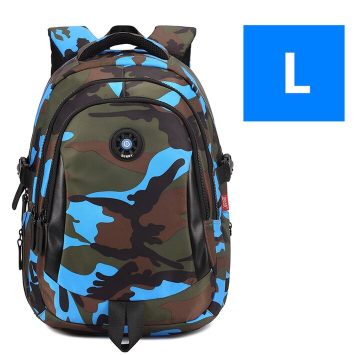 Sacs d'école imperméable pour enfants, sacs à dos pour adolescents, garçons et filles, cartable imperméable, cartable primaire, cartable Mochila,: blue large size
