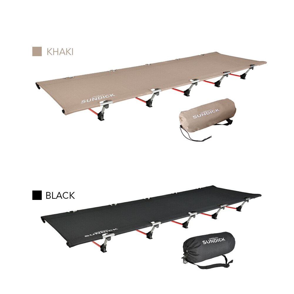 Portable Foldable Camping Cot Single Person Folding Bed 330LB Bearing Weight Compact for Hiking Backpacking Picnic Camping