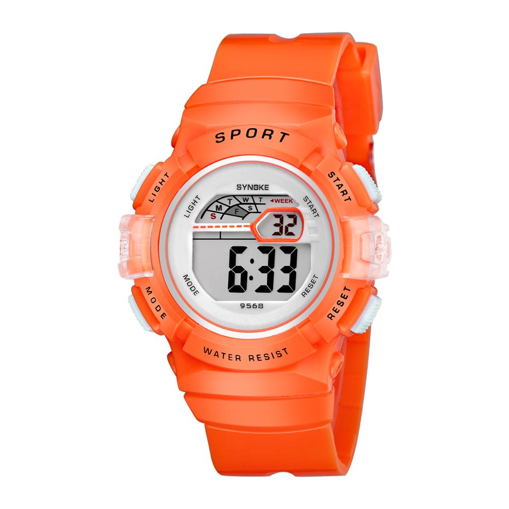Synoke Student Kinderen Horloges Wit Kleurrijke Jongens Horloge Meisjes Kids Horloges Silica Klok Relogio Feminino 9568