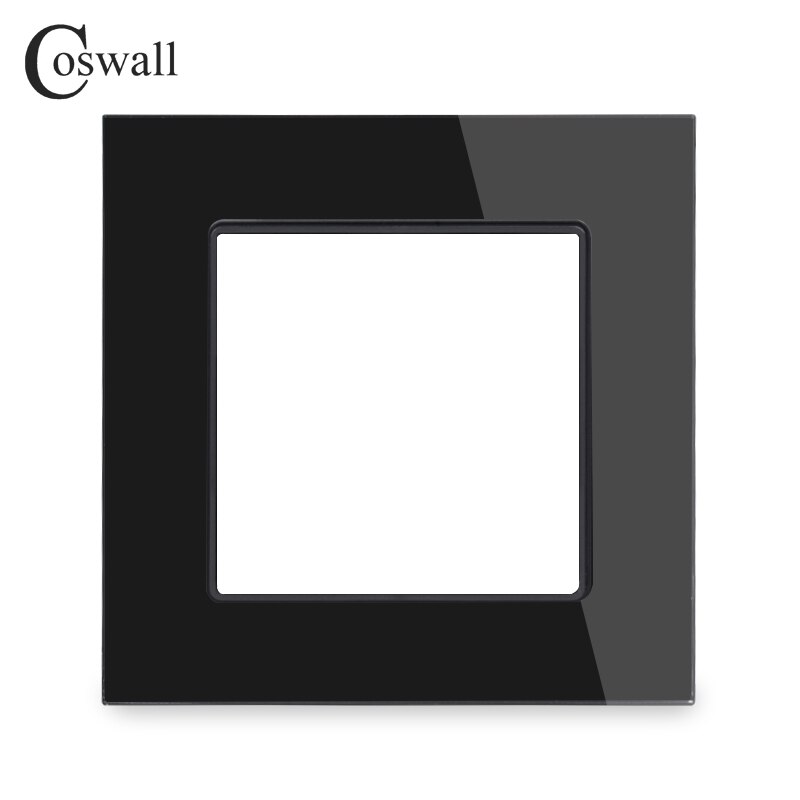 Coswall ylellinen seinä kristalli karkaistu lasi paneeli runko tee itse osat  c1 sarjan musta valkokulta punainen