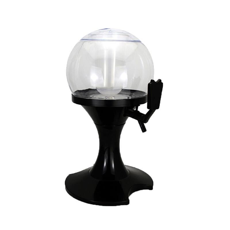 3.5L Spherical Beer Dispenser Machine Liquor Wine Juice Beverage Dispenser with Built-in Ice Container Drink Dispenser Bar Tools
