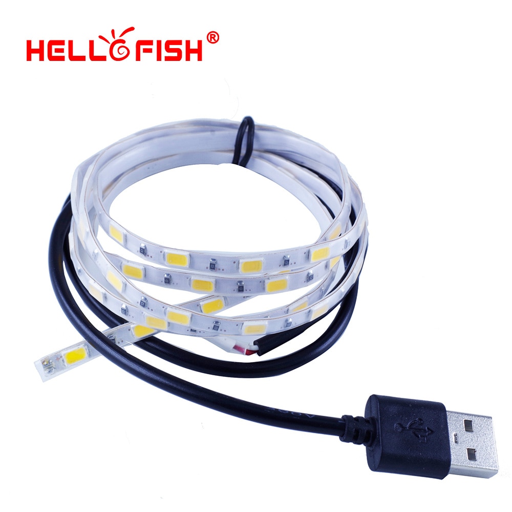 5 V USB Kabel LED strip 5mm Breedte 5630 waterdichte flexibele 60 led LED tape wit warm wit blauw groen rood roze Ice blue