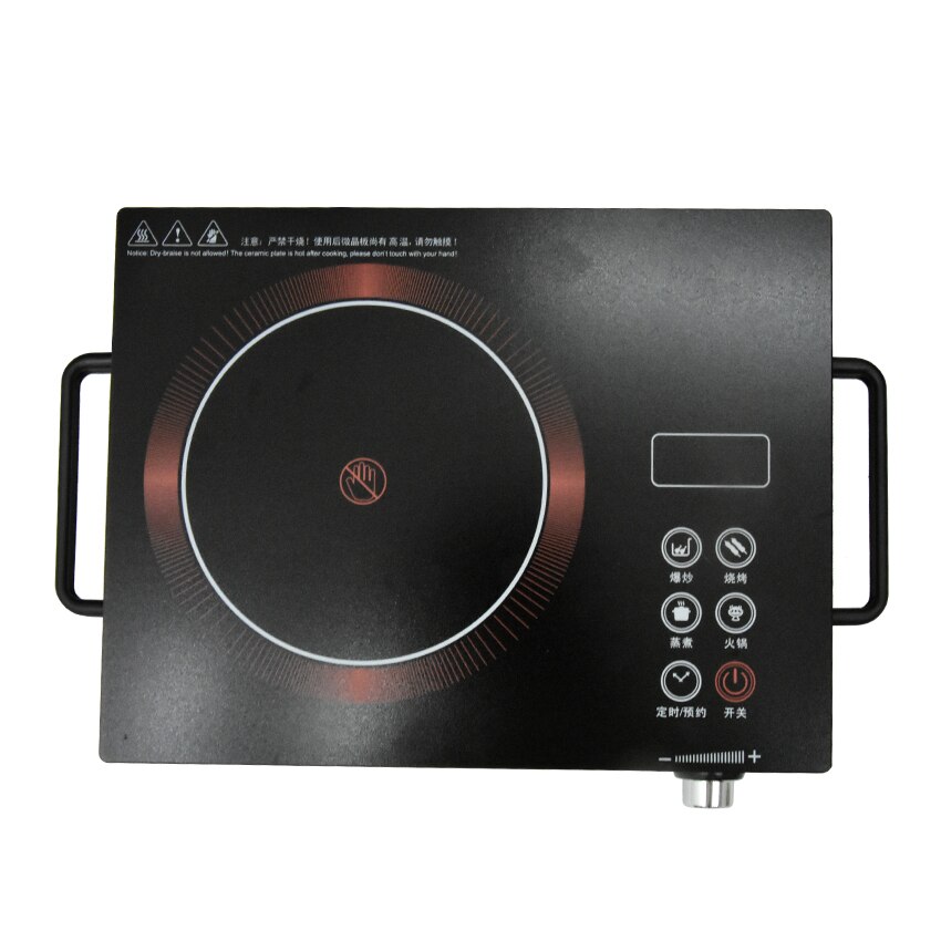 2200W Touch Control Waterproof Mini Electric Ceramic Stove Induction Cooker Microcrystalline Panel No Radiation Cooktop 220V
