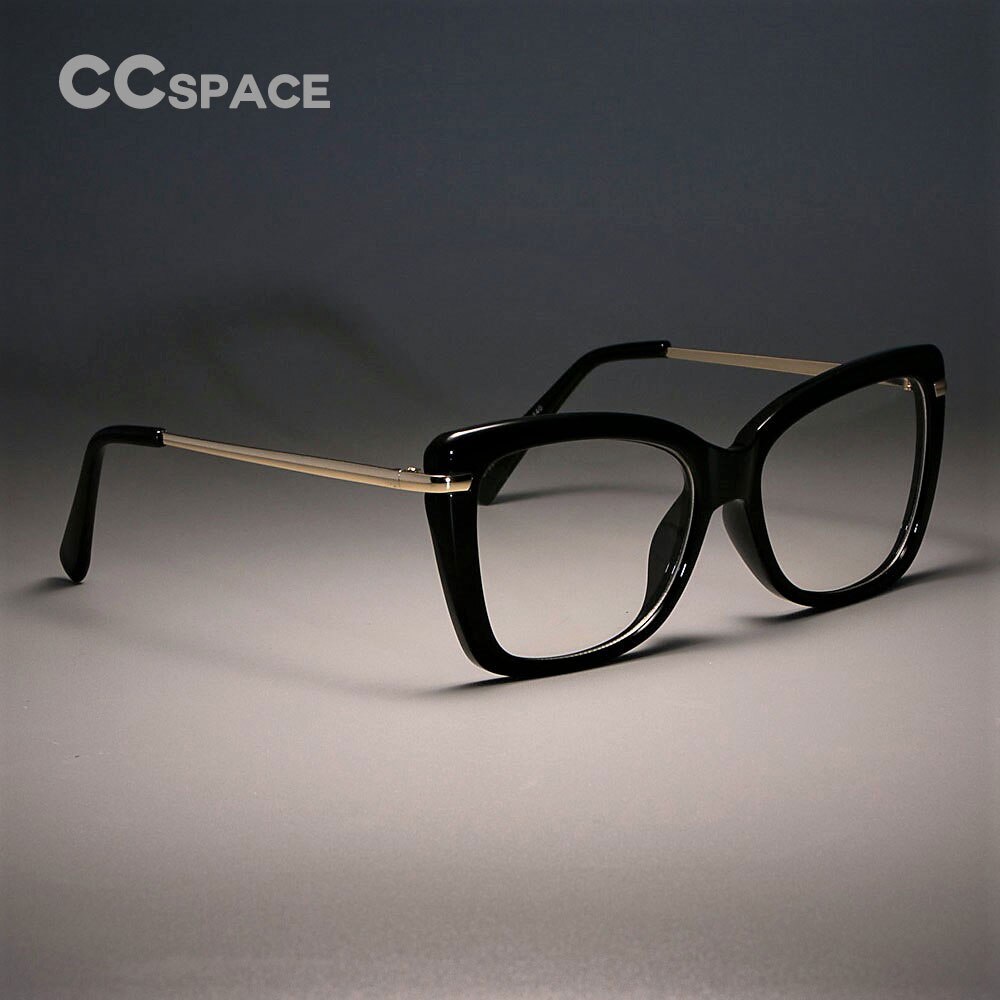 CCSPACE 45548 Ladies Square Glasses Frames For Women Metal Legs Optical EyeGlasses Eyewear Computer Glasses
