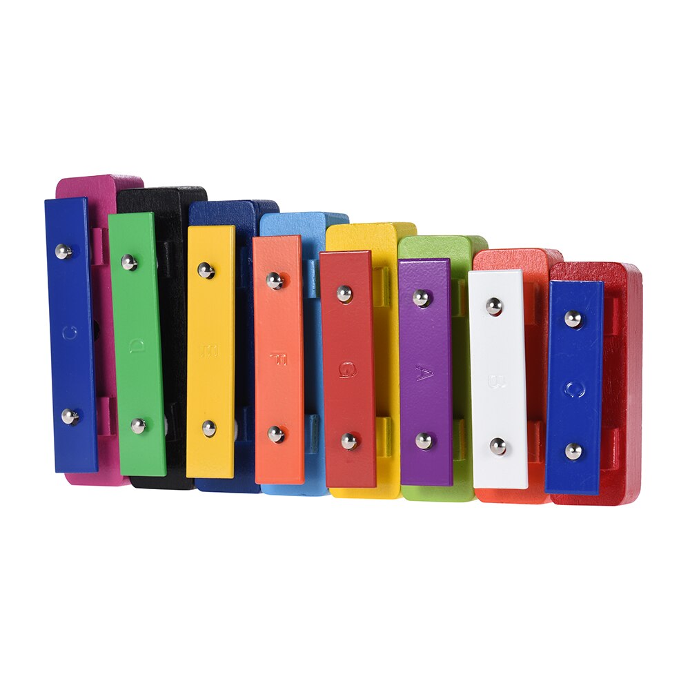 Kleurrijke 8 Note Glockenspiel Resonator Bells Set Percussion Musical Educatief Onderwijs Instrument Speelgoed Met 2 Hamers Voor Baby