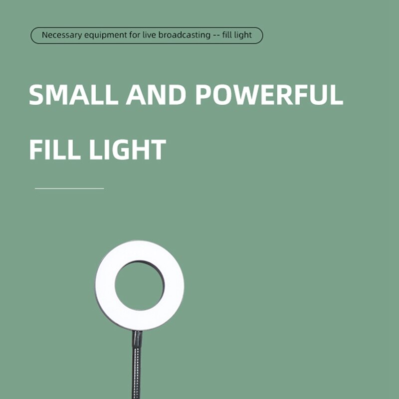 NB-35S Microphone Stand Kit With LED Ring Light Scissor Arm Stands For Computer Laptop PC Karaoke Studio Recording