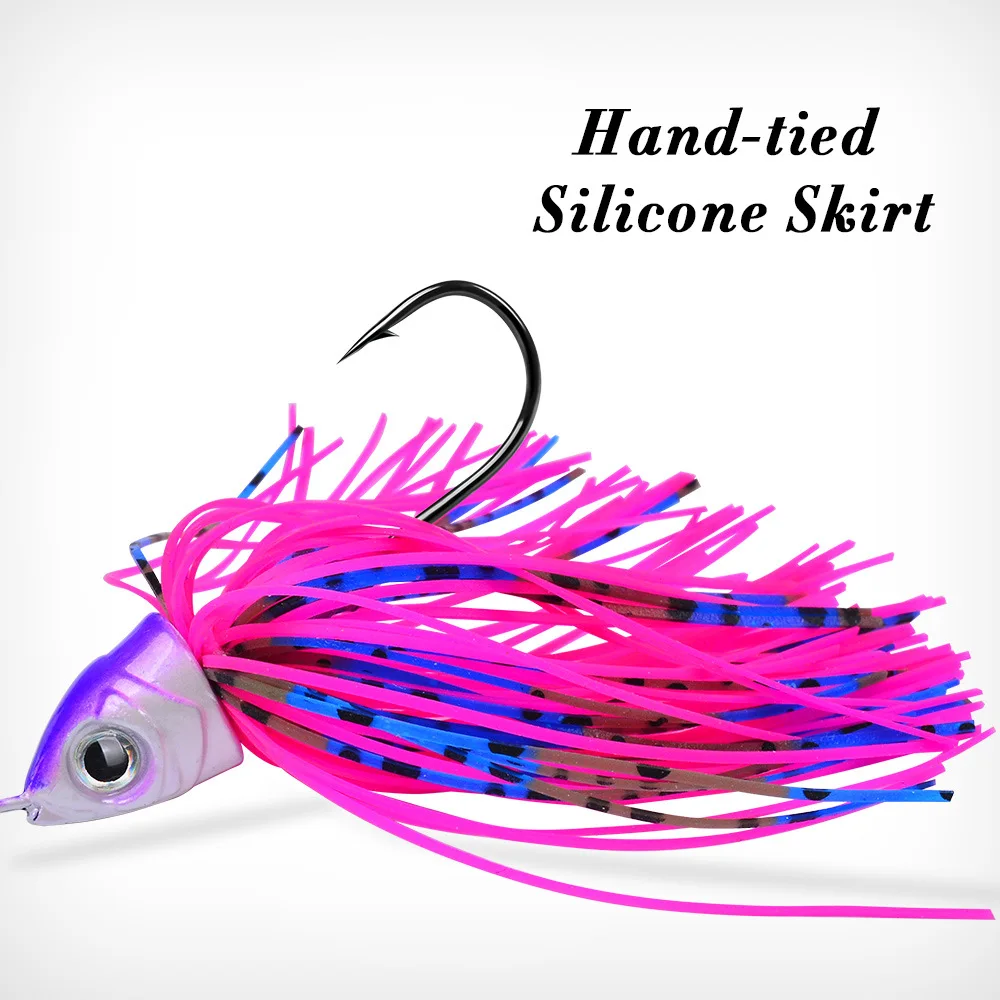 1pc 10g 14g buzzbait isca de pesca lantejoulas isca giratória fio isca weedless spinnerbait wobbler para baixo pique walleye peixe