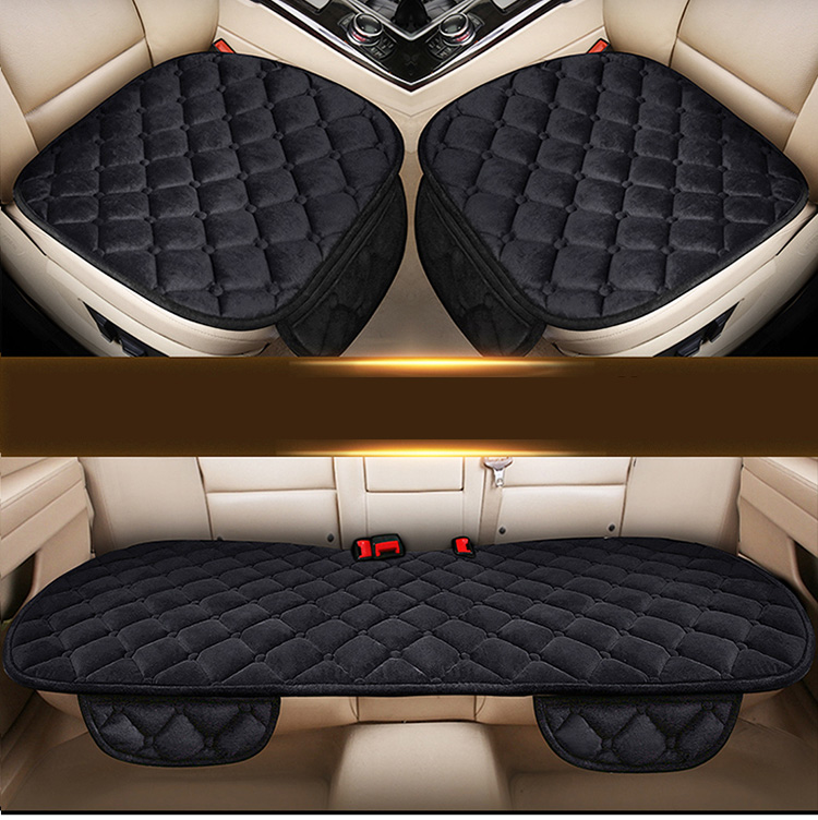 Housse de siège de voiture avant/arrière en lin/lin, coussin de protection, noir/rouge/Beige/gris/café/marron pour Seat Ibiza X1 X45: Bleu noir