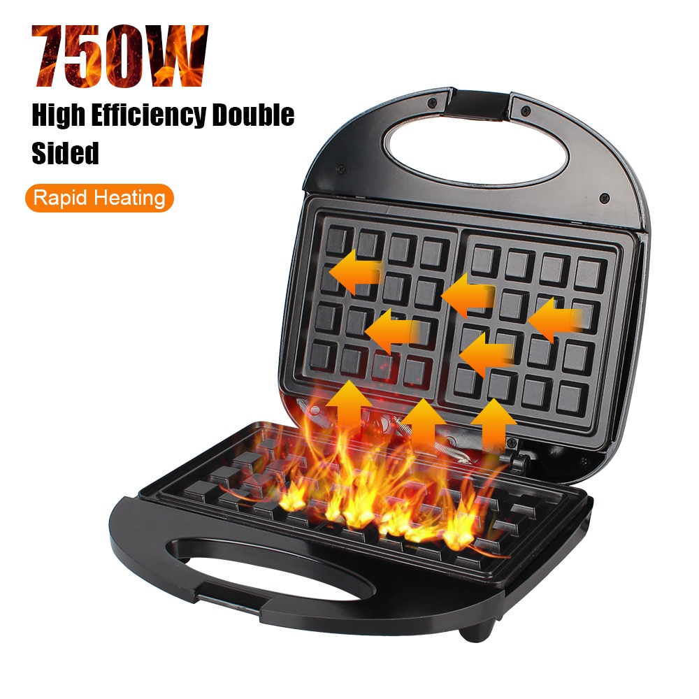 Gaufrier électrique 750W, prise ue, four à œufs, gâteau, petit déjeuner, poêle à gaufres