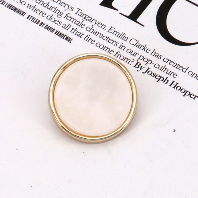 Boutons ronds en cuivre et cuir, 10 pièces, 15/18/20/25mm, pour vêtements, veste, Jeans, boutons métalliques, vêtements, accessoires de couture