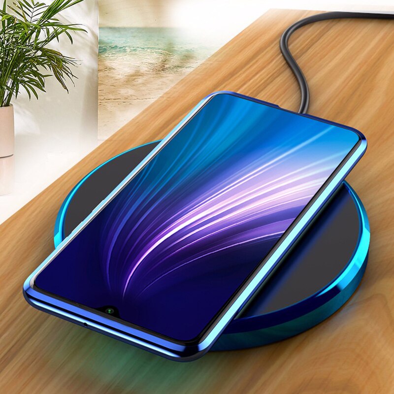 360 Bescherming Magnetische case Voor xiaomi redmi note 8 pro note8 note8pro Dubbelzijdig gehard Glas cover Metal Absorptie coque