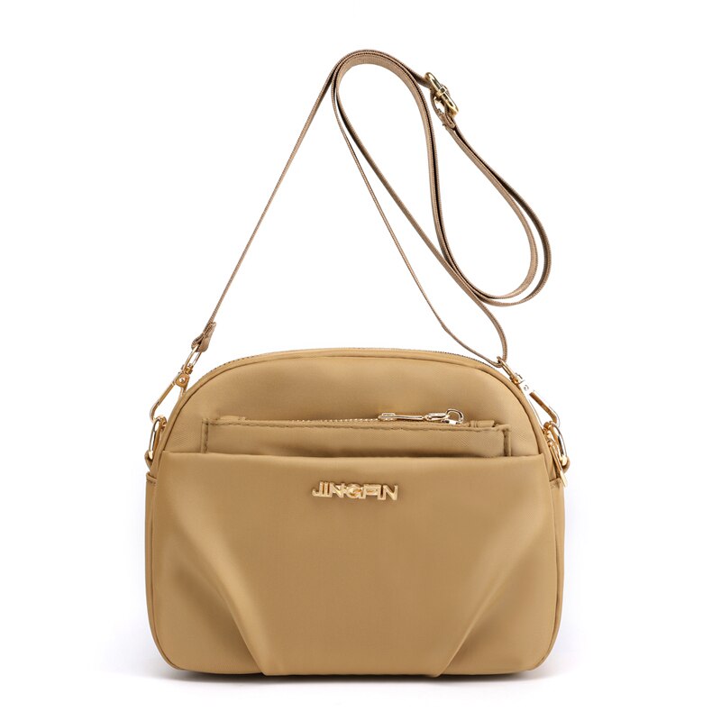 Nylonväskor kvinnor axelväskor crossbody-väskor för kvinnor små crossbody-väskor och lyxiga handväskor bolsa feminina sac: Kaki