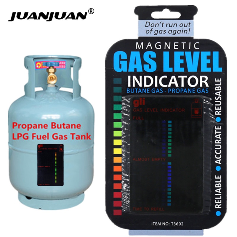 Indicador de Nivel de Tanque de Gas de Combustible de Propano Butano GLP Medidor Magnético de Temperatura de Botella de Caravana Palo de Medición de 20% de Descuento