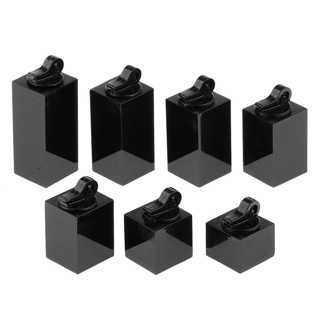 Ring display modern akryl ring hållare display  of 7