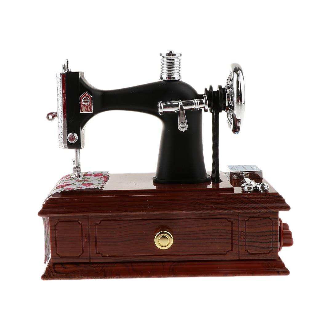Classic Sewing Machine Pattern Music Box Beautiful Music Box