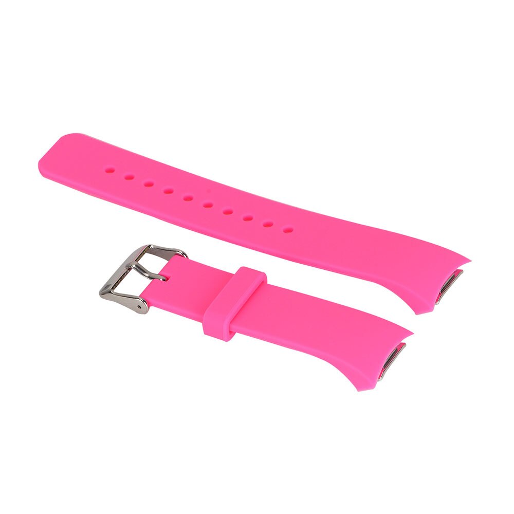 Siliconen Horloge Band Voor Samsung Galaxy Gear S2 R720 R730 Band Strap Sport Horloge Vervanging Armband 14 Kleuren Voor Keuze: Rose red