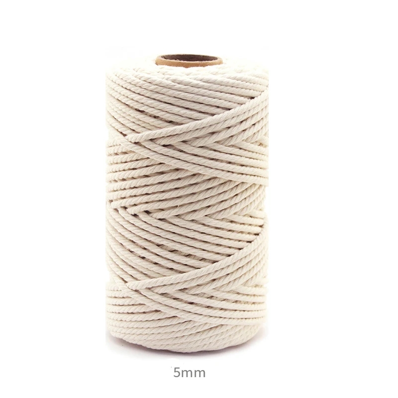 Cordón de macramé de 1/2/3/4/5/6mm, 109/218 yardas, cuerda de macramé de algodón, cordón artesanal para manualidades, perchas de plantas tejidas, Navidad, boda: 4 mm / Zinc envejecido