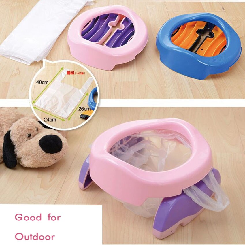 Children Plastic Toilet Potties Seat Chamber Pots Kids Trainers Comfortable Portable Toilet Ring Baby Travel Potty Folding Chair