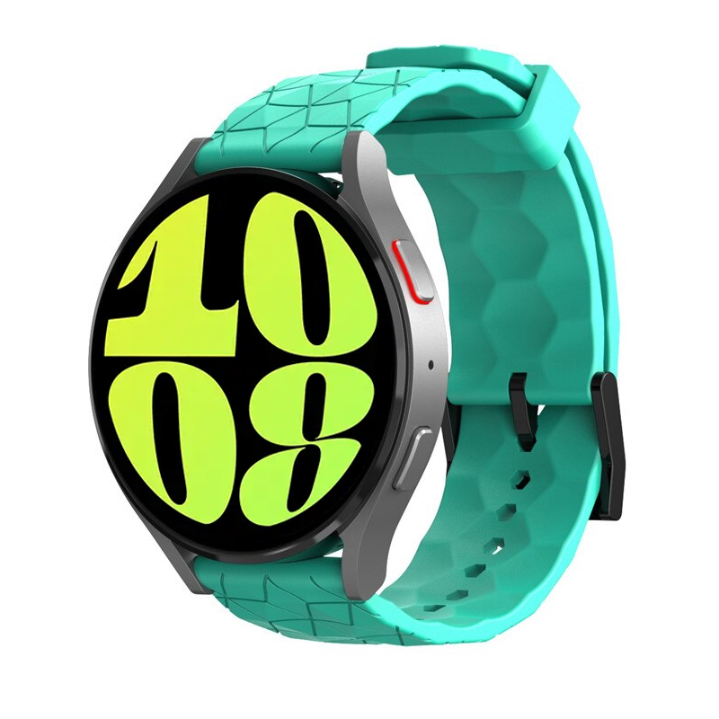 Silicone Strap for Samsung Galaxy Watch 6 44mm 40mm 20/22mm Football Pattern Sport Band Bracelet Galaxy Watch 6 classic 43 47mm