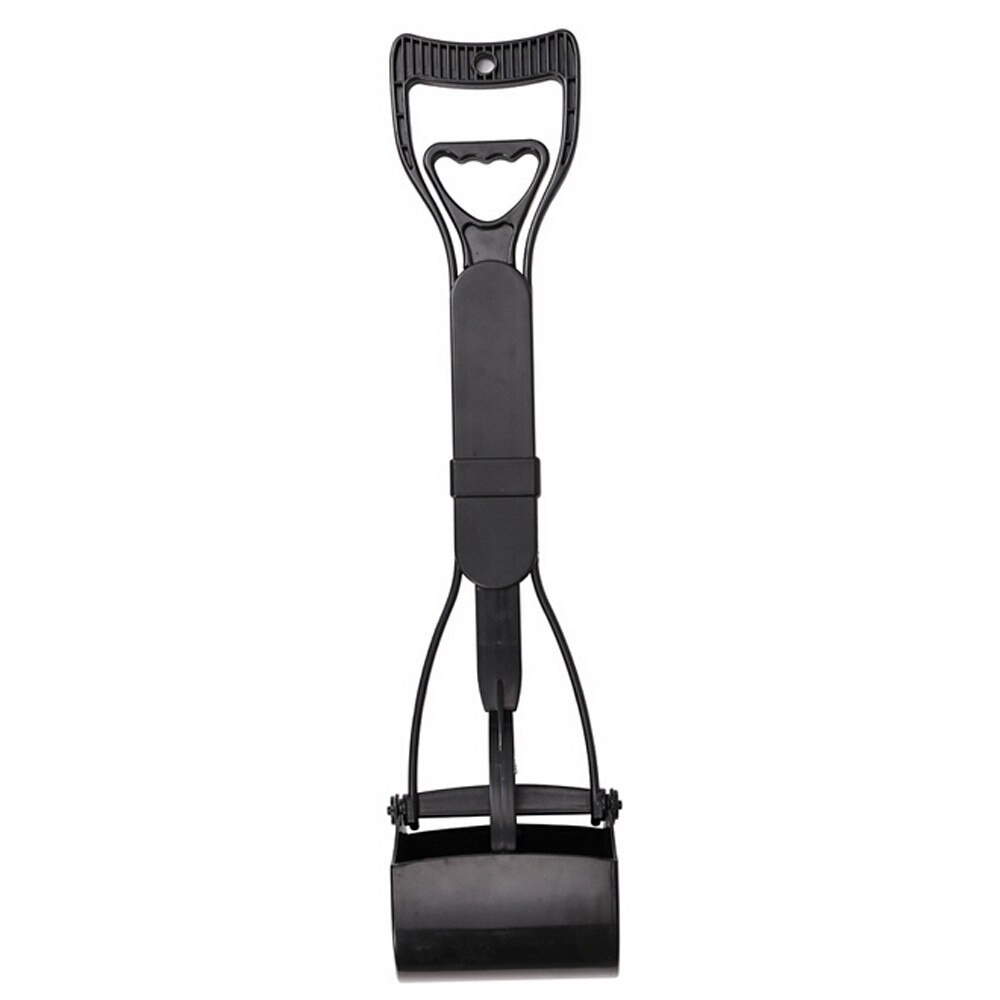 Scoop Clean Pick Up Transer Long Handle Dog Cat Pet Pooper Scooper Jaw Poop Scoop Clean Pick Up Waste: Black 