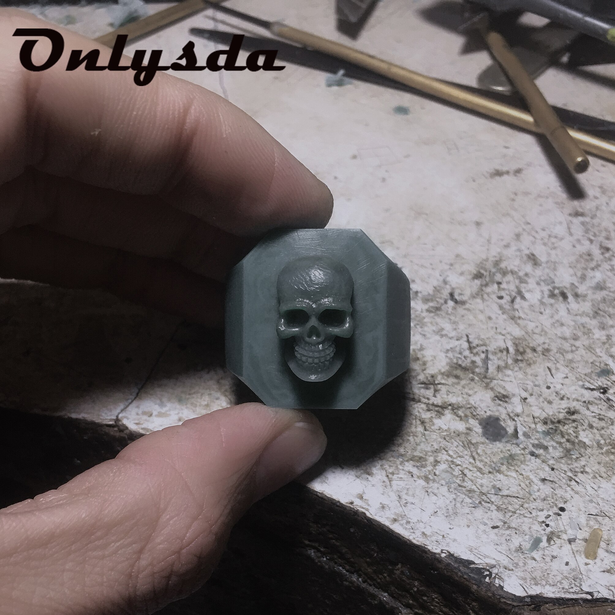 Miesten calvarium kallo sormus gootti #39 ruostumaton teräs biker ring moottoripyörä bändi korut juhlat 734 316l