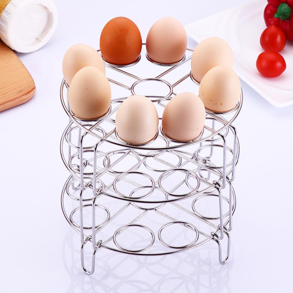 Useful Steaming Rack Safe Anti-rust Egg Steamer Rack Heat Insulated Egg Basket Cook Accessories Egg Steamer Rack