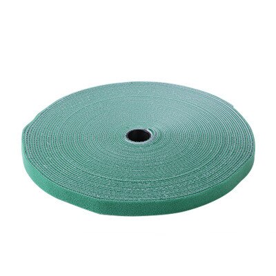 5 jaardia nylon tarrakiinnitys teippi taikakoukut silmukat nippusiteet klipsi lanka linja viimeistely tarrakiinnitys hihna tarranauha: Vihreä 1 cm x 5 metriä