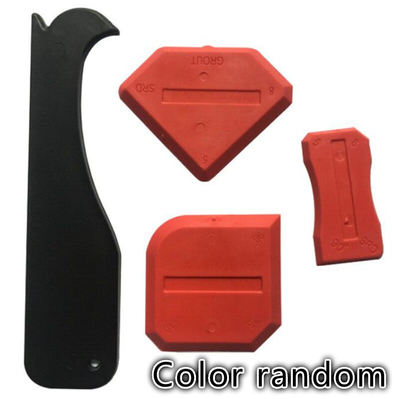 Siliconenkit gereedschap siliconenkit applicator schraper schraper deurvulgereedschapset raamkit afwerkkit voegmiddel: 4 stuks blauw