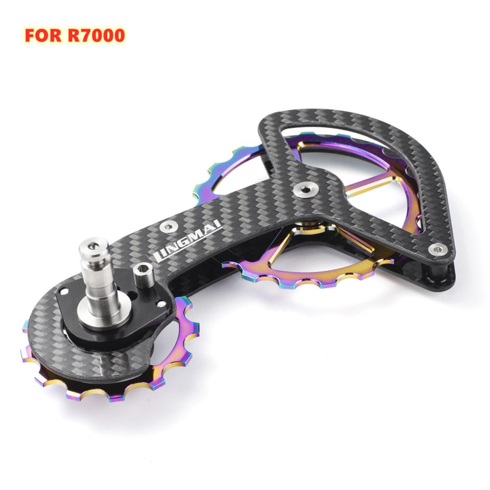 Bicycle Ceramic Bearing Carbon fiber Jockey Pulley Wheel Set Rear Derailleurs Guide Wheel for / Ultegra / DURA ACE / 105: LD3