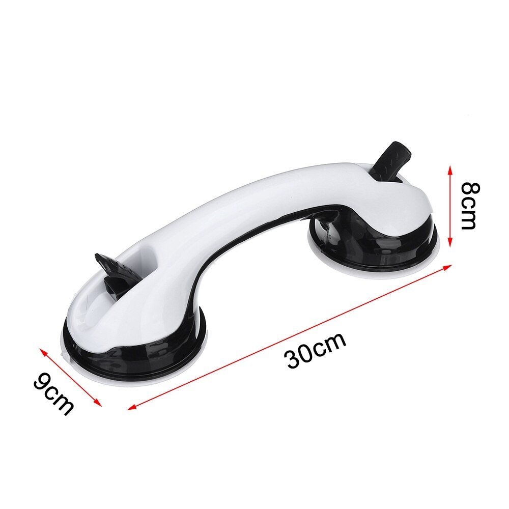 1/2 kpl imukuppi käsinoja turvakaide kylpyhuoneen ovi liukumaton tyhjiökahva wc kaide kaide suihkukahva: Musta / 2 kpl