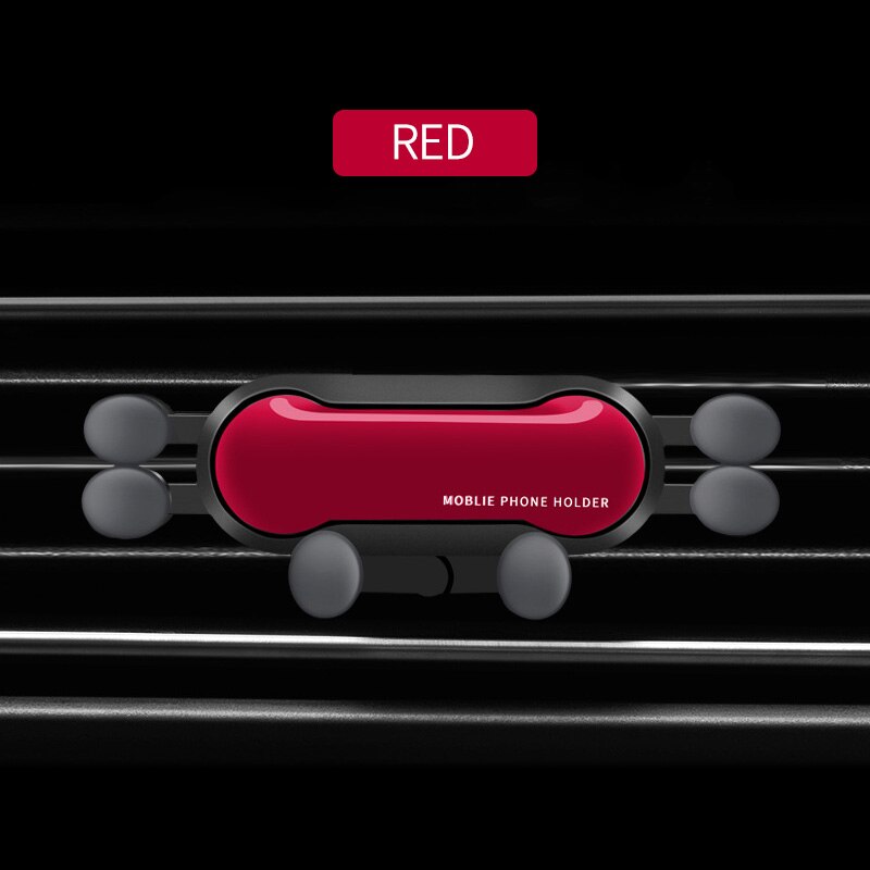 Gravity mobiltelefon holder til bilmontering luftventil klip gps holder stativ beslag ingen magnetisk telefon holder til iiphone xiaomi: Sølv-type b