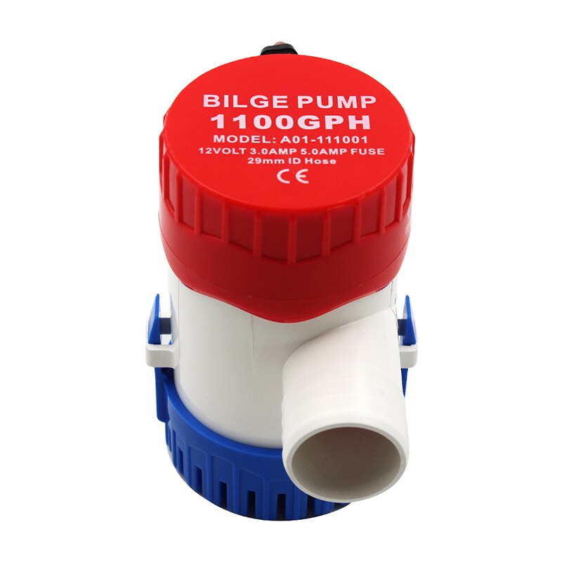 DC 12v/24v Bilge Pump 350~1100GPH Electric Water Pump for Boats Seaplane Motor Homes Houseboat Accessories Marin Water Pump: No Switch / 1100-24v