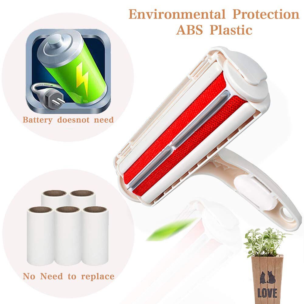 2-Way Pet Cat Hair Remover Brush Verwijder Hond Haar Roller Tapijt Borstel Kat Lint Steken Roller Tapijt cleaner Borstels