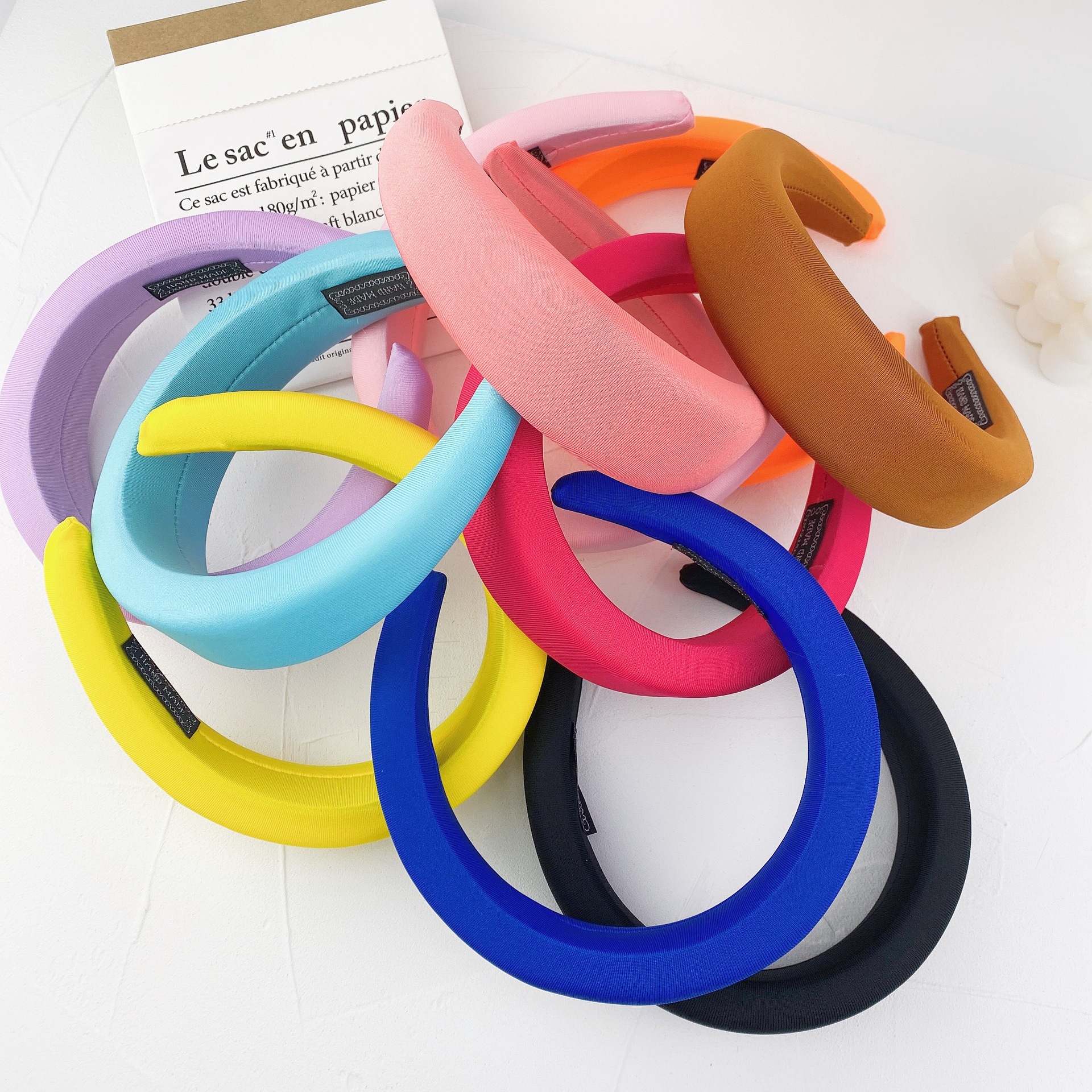 Nuevas diademas acolchadas de para mujer, diademas de bisel ancho, diadema gruesa antideslizante de esponja para niñas, accesorios para el cabello de