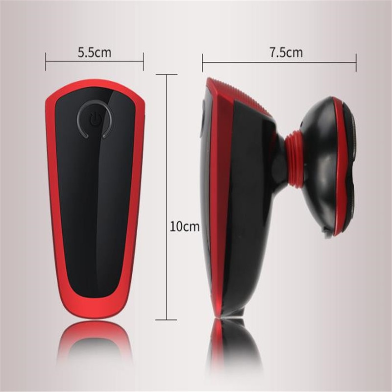 Tondeuse à barbe tête chauve électrique homme Kit de toilettage 3D rasoir crâne tondeuse coupe de cheveux à tête nue