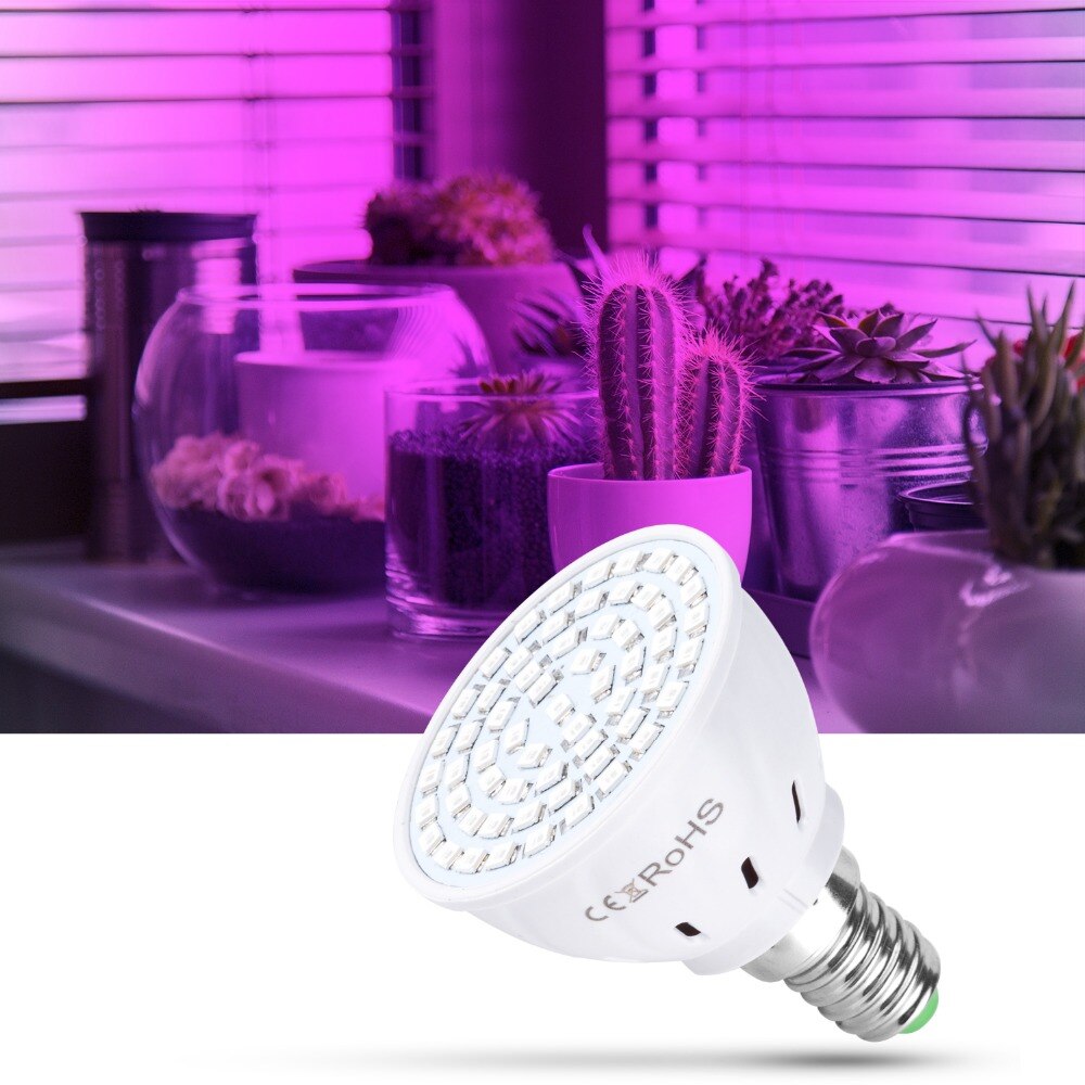 Plantevækstlys  gu10 rødt lyseblåt lys plantelys  e27 e14 36 smd planteskolegrøntsager fyld lys