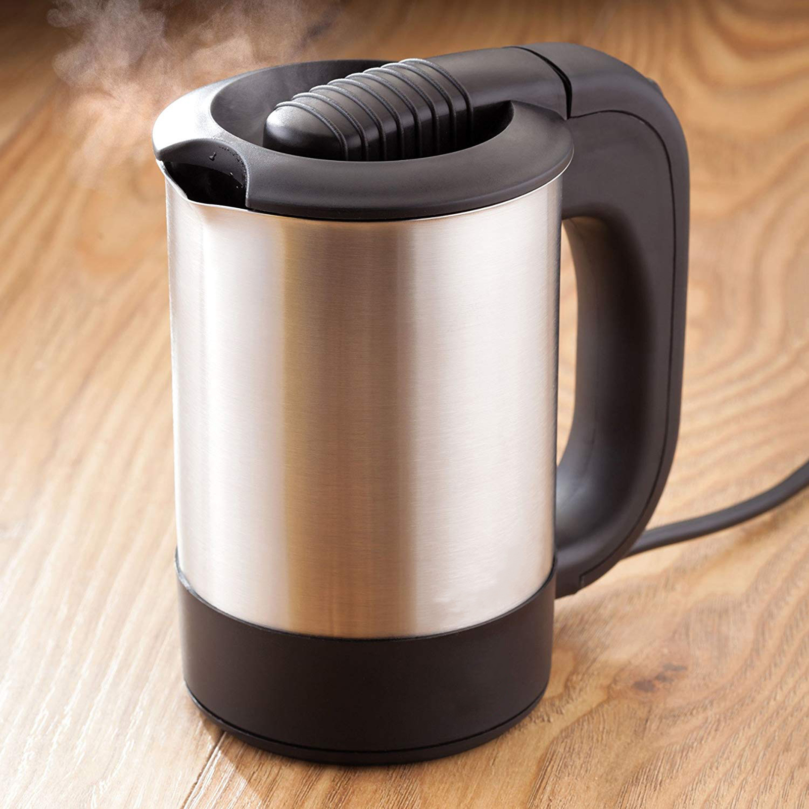 Kitchen 0.5L Mini Electric Kettle Tea Coffee Stainless Steel 1000W Portable Travel Water Boiler Pot for Hotel Family Trip