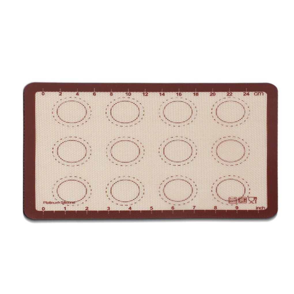 Rolling Dough Mat Silicone Non-Slip Kneading Board Kitchen Countertop Non-Stick Home Fondant Rolling Sheet: 30x21cm