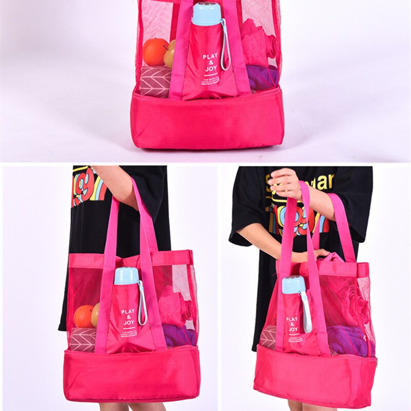 Torba na plażę Sunbeach z chłodząca torba termiczna netto torba na piknik