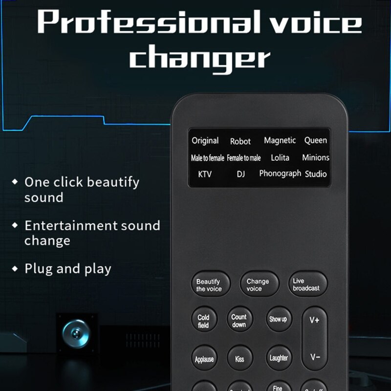 Changeur de voix pour Microphone portable, Machine à effets sonores pour PS4, Box, interrupteur, téléphone, ordinateur