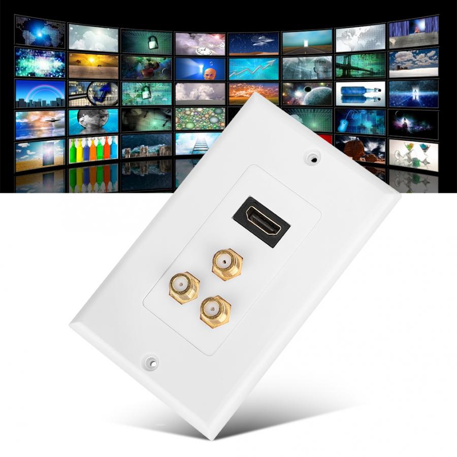 Wandpaneel Usb Wall Panel USB2.0 + 3 Interfaces Multifunctionele Wand Plaat Panel Voor Kantoorgebouw Ons Standaard
