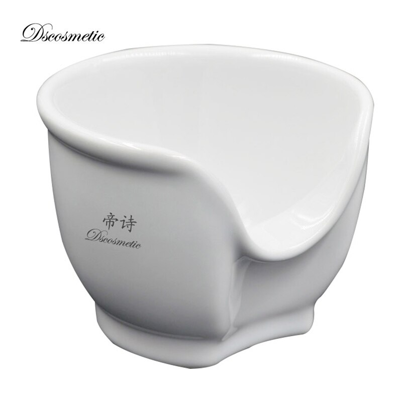 white ceramic shaving bowl