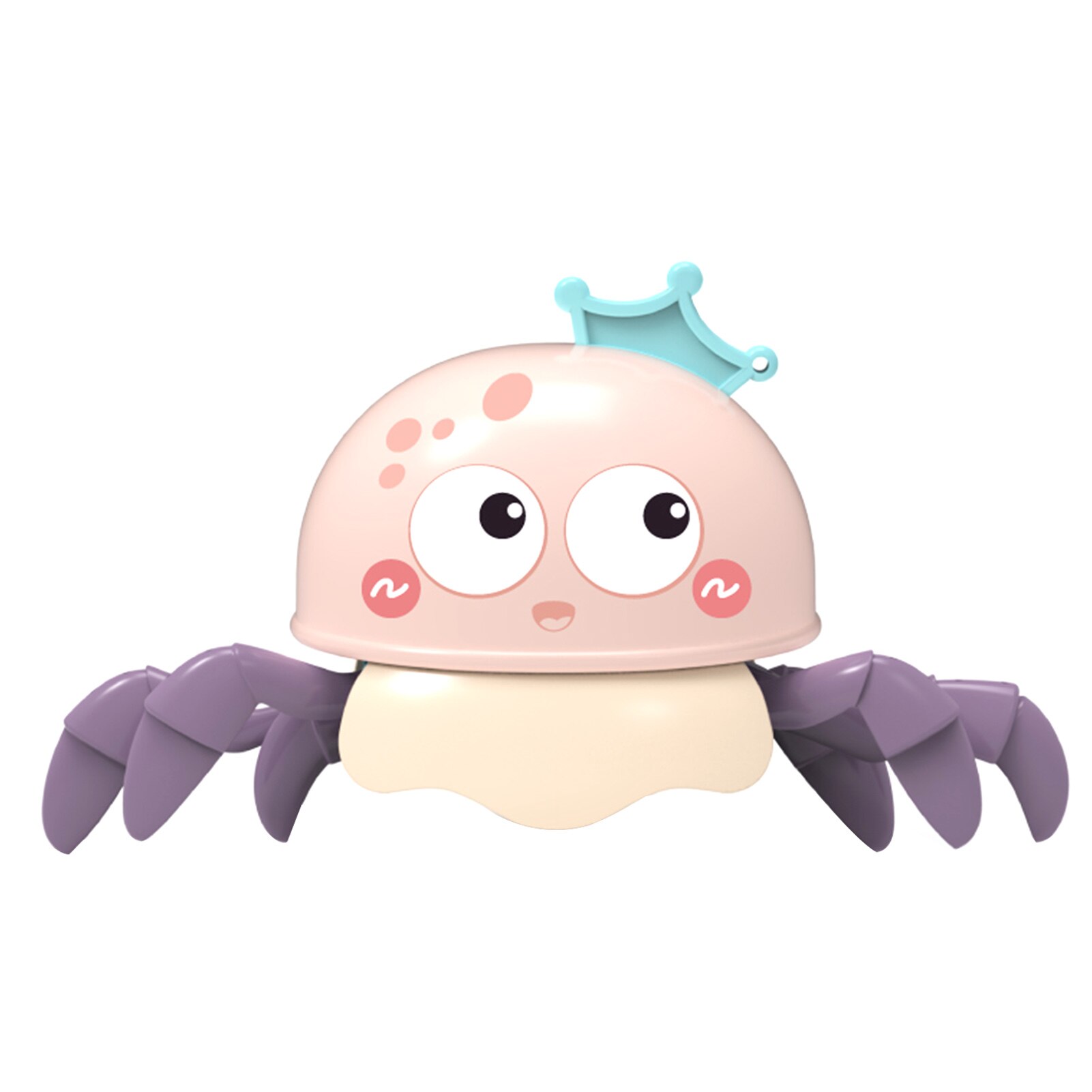Baby cartoon cute octopus wind-up bath toy children's water swimming chain clockwork toy beach infant swimming water play toy: Pink 753