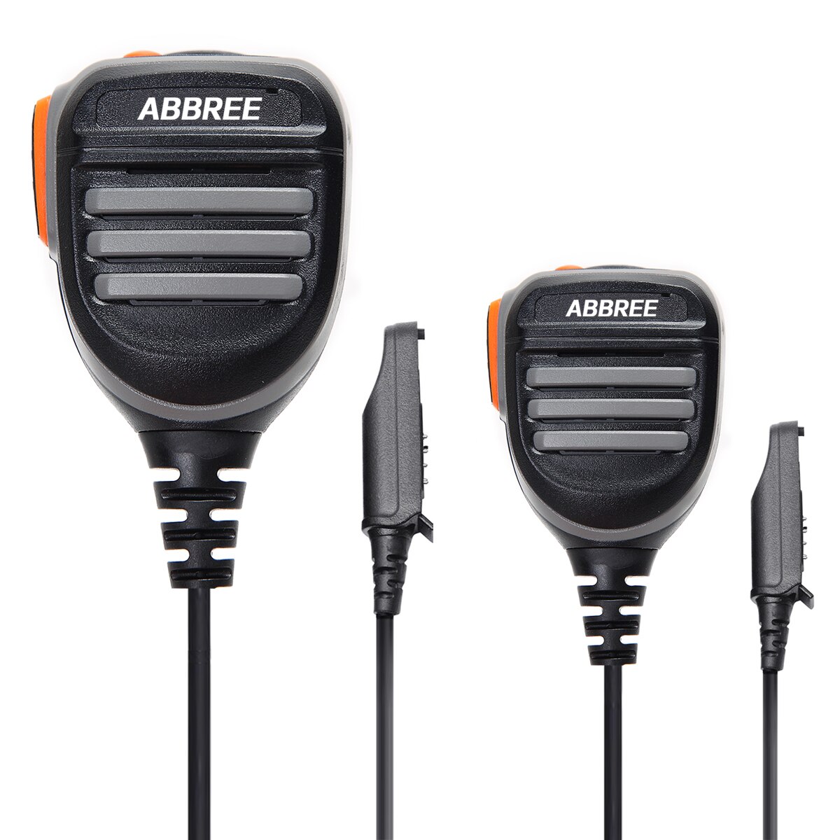 ABBREE AR-780 PTT Waterproof Speaker Mic For Baofeng Waterproof BF-9700 UV-9R Plus UV-XR Walkie Talkie Radio: 2PCS Speaker Mic