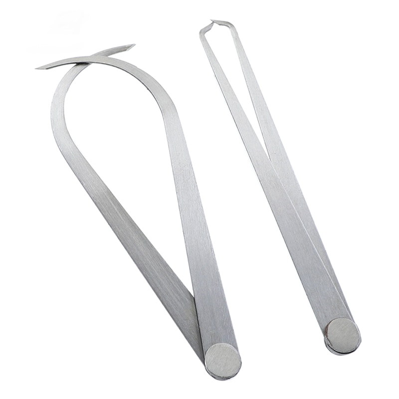 2 Pcs Calipers 150-450mm Metal Firm Joint Inside And Outside Calipers Sculpture Carving Measurement Tool