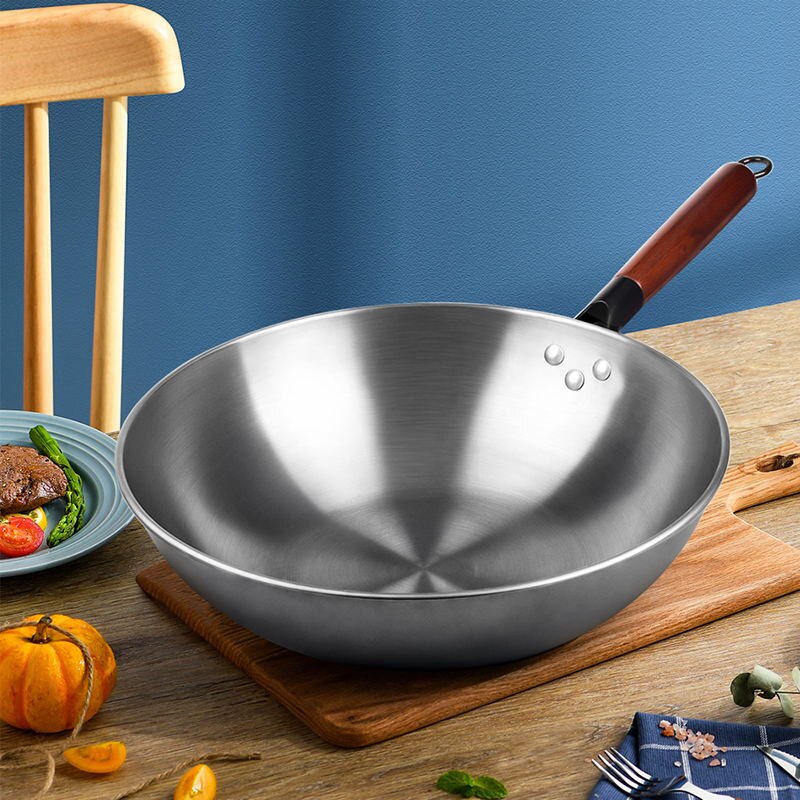Traditional Handmade Forging Wok Induction Available Durable Iron Woks Non-Stick No Coating Wok